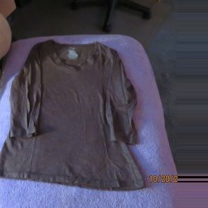 Women's Danskin brown tee shirt size Small